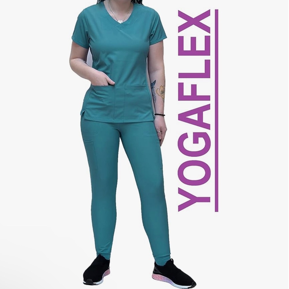 Teal blue scrubs